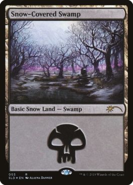 《冠雪の沼/Snow-Covered Swamp》[Secret Lair]
