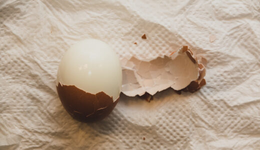 ゆで卵をキレイに剥く